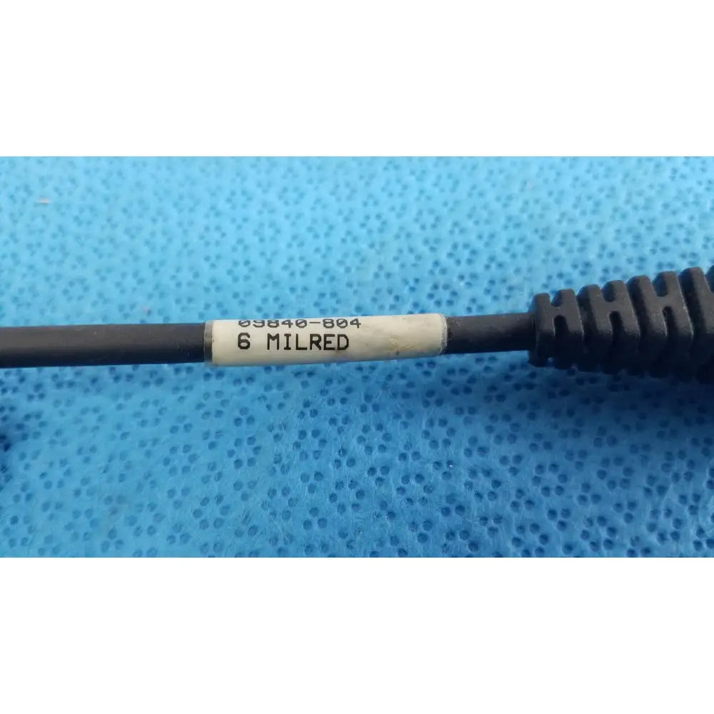 Black cable with white label 6 milred and textured connector end for 09840-804 barcode scanner pen with rj connector