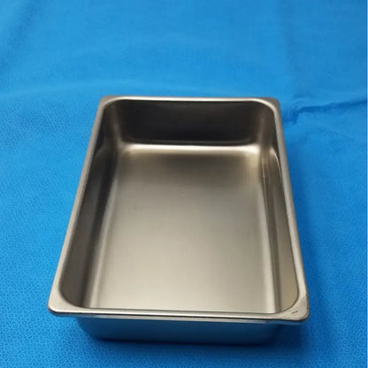 Unbranded 10" Stainless Steel Foodservice Pan – 2.5" Deep Steam Table Insert, Used Steam Table Pan, second-hand product photo 1