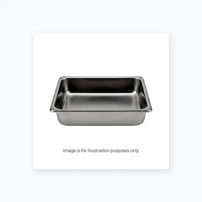 10’’ Stainless Steel Foodservice Pan – 2.5’’ Deep Steam Table Insert Used - Steam Table Pan