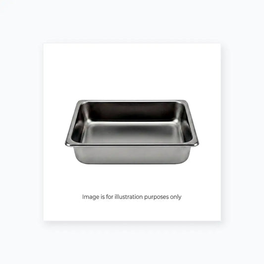10’’ Stainless Steel Foodservice Pan – 2.5’’ Deep Steam Table Insert Used - Steam Table Pan