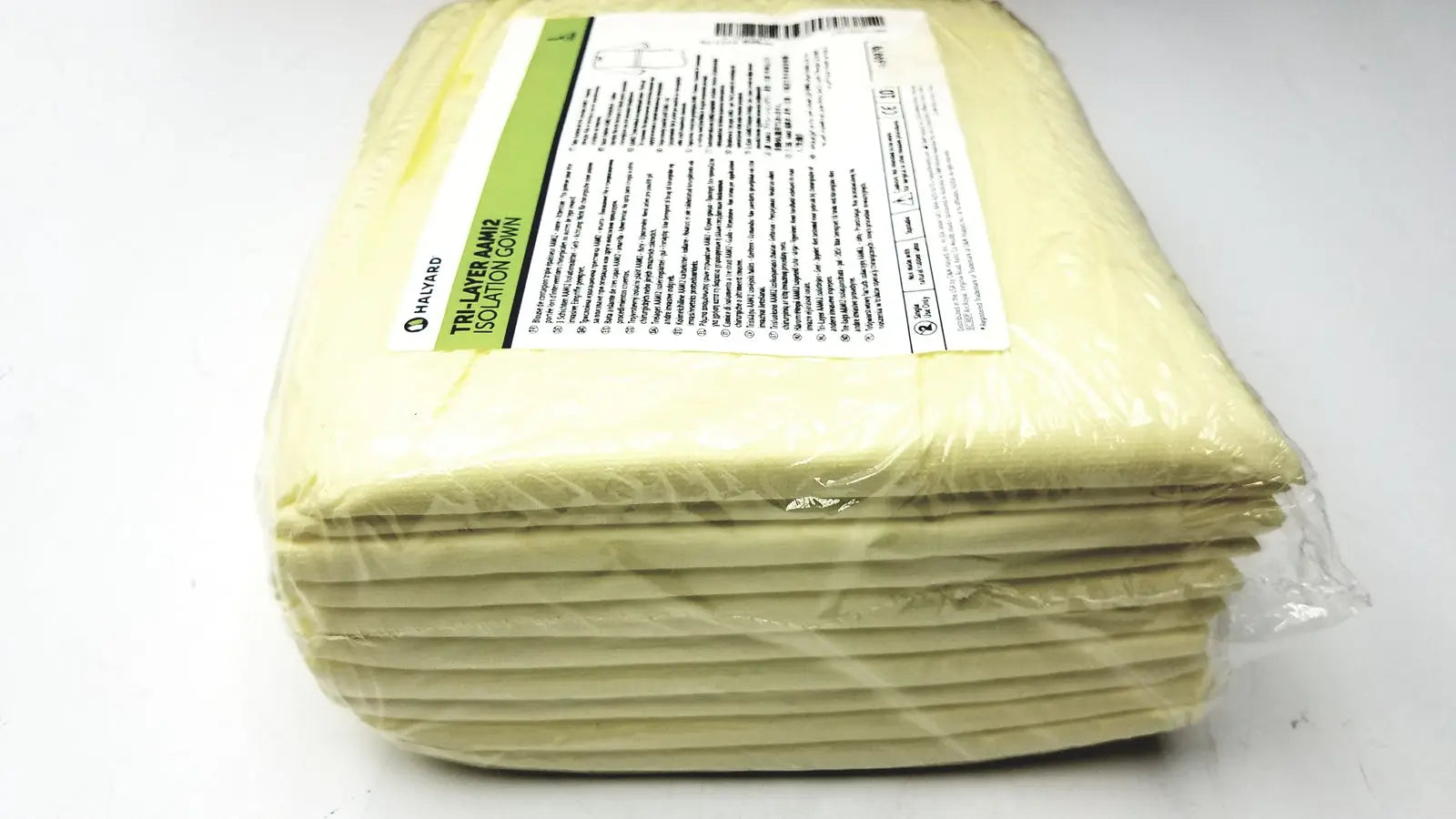 Halyard 100 Count Case Halyard Tri Layer AAMi 2 Isolation Gown Size L - Case of 6 Isolation Gown, second-hand product photo 5