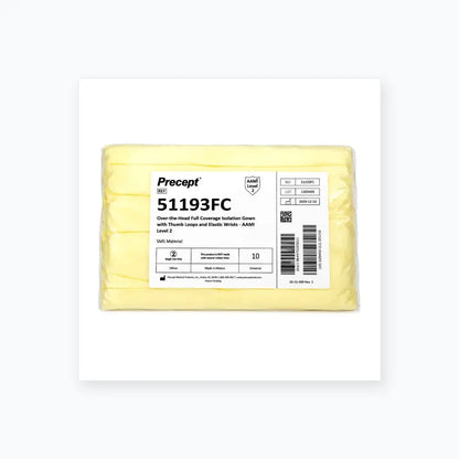 100 Count Precept Medical Isolation Gowns Over-the-Head Gown 51193FC - Other Medical & Lab Equipment