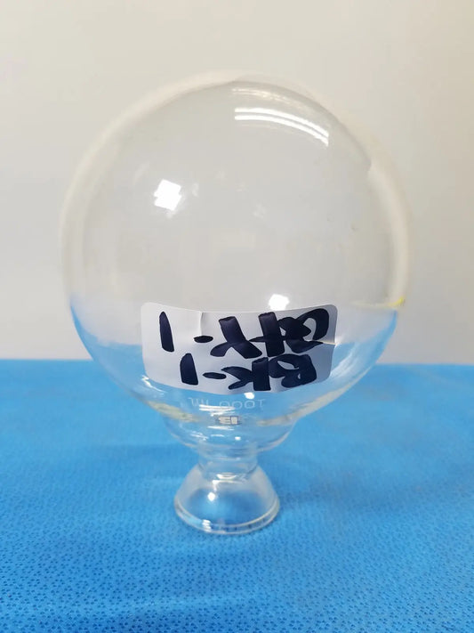 Generic 1000 mL Round Bottom Glass Flask – Single Neck Borosilicate Laboratory Vessel Round Bottom Flask, second-hand product photo 1