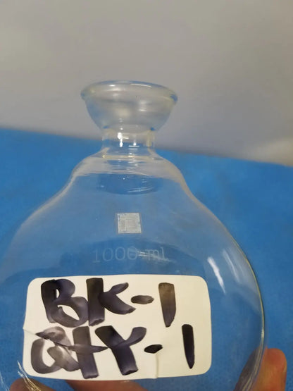 Generic 1000 mL Round Bottom Glass Flask – Single Neck Borosilicate Laboratory Vessel Round Bottom Flask, second-hand product photo 4