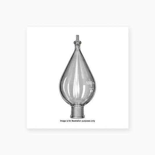 1000mL KIMAX Separatory Funnel Glass Pear Shape with PTFE Stopcock & Glass - Lab Flasks