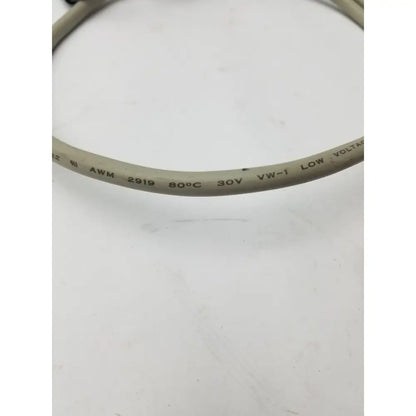 Gray insulated two sided black and red cable g-bbde6-60t with awg 2919 80c rating and 30v voltage specifications