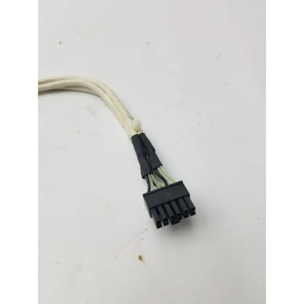 Black 8-pin power connector with cream-colored sleeved cables for 12 pin female cable connector use
