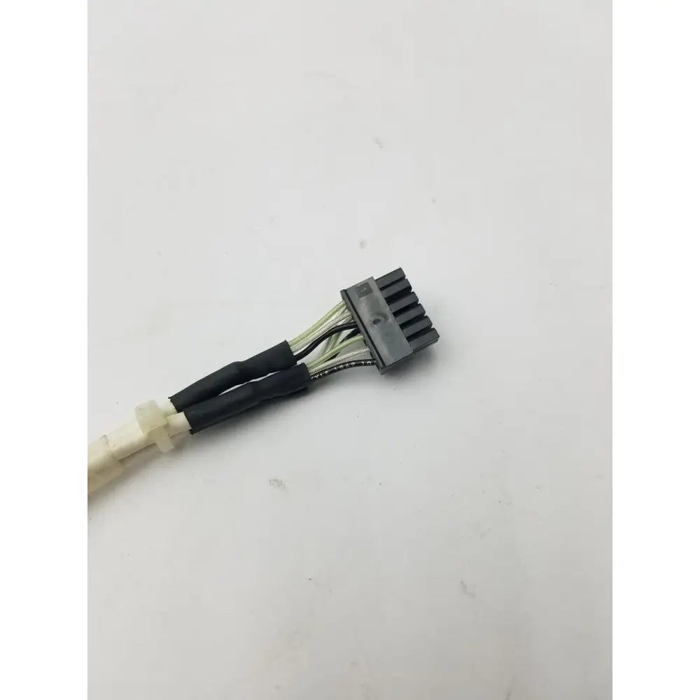 Black and white 12 pin female cable connector with plastic housing for secure electronic connections
