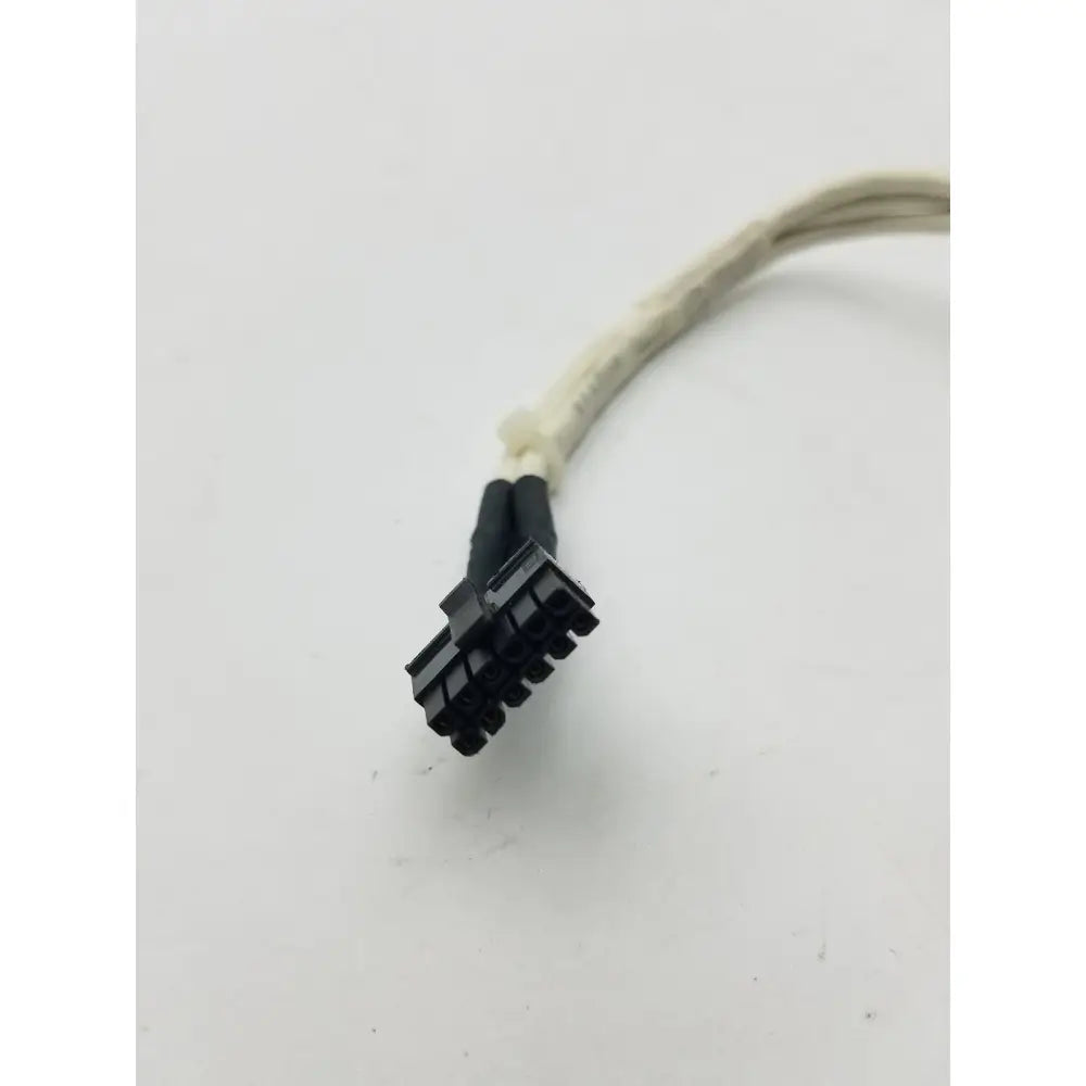Black 8-pin SATA power pin female cable connector with white braided cable for 12 pin female to 12 pin female connection