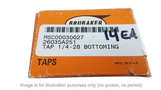 1/4-28 Bottoming Tap – High-Precision Thread Cutting Tap