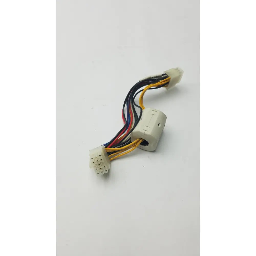 White plastic 15 pin female wire harness with multiple colored wires for secure electrical connections