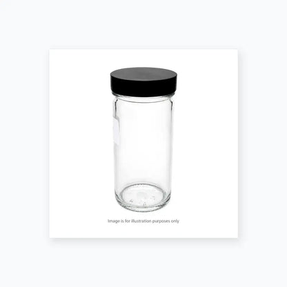 16 oz Glass Juice Bottles with Lids – Set of 8 Reusable Beverage Containers - Laboratory Glassware