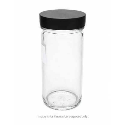 16 oz Glass Juice Bottles with Lids – Set of 8 Reusable Beverage Containers - Laboratory Glassware