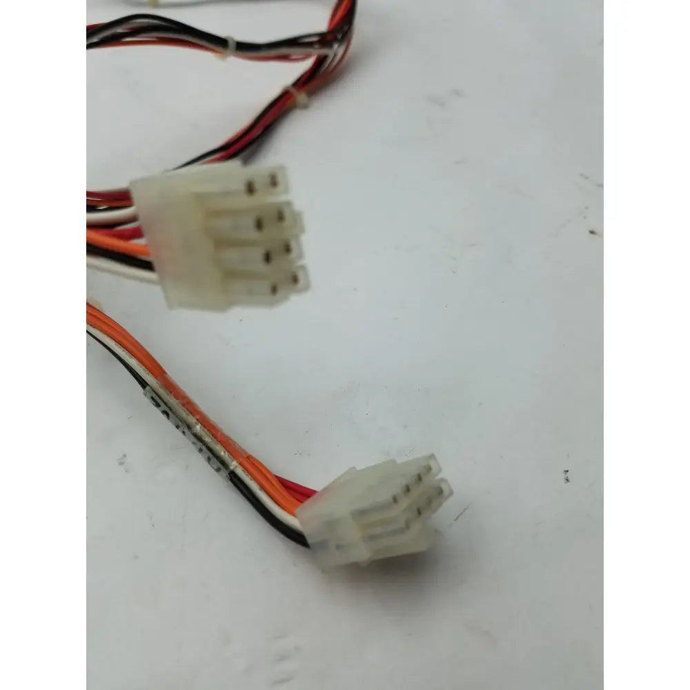 White plastic 16 pin female connector with red orange black and white wires pin connector tyco 1753345-1 2005