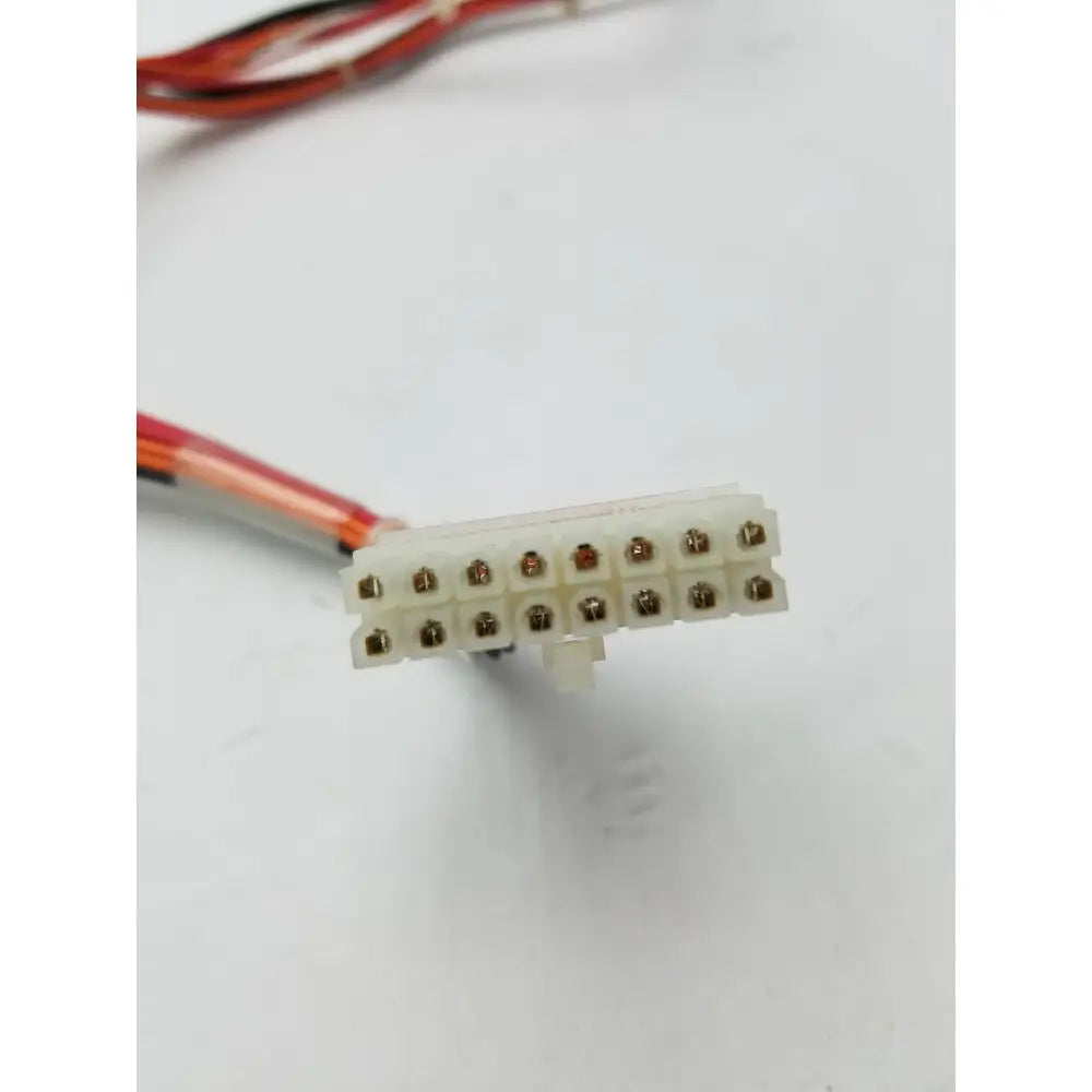 White plastic 16 pin female connector 8+8 pin connector tyco 1753345-1 with gold-plated pins and red and black wires