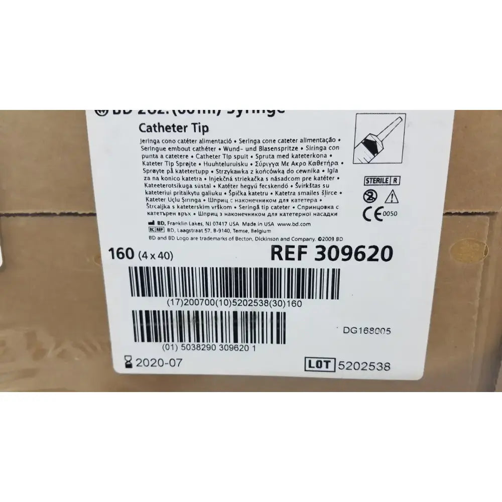 BD 160 (4x40) Piece BD 60ml Syriinge Catheterr Tip Ref 309620 Syringe, second-hand product photo 2