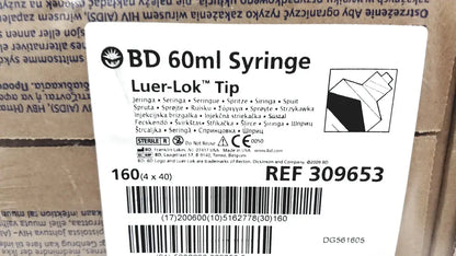 BD 160 Piece (4x40) BD 60ml Syriinge Luer-Lok Tip Ref 309653 Syringes, second-hand product photo 2