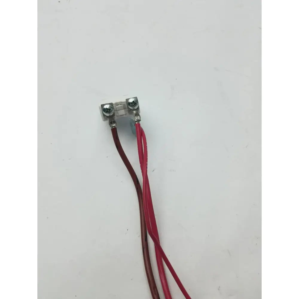 Silver-colored 1648-009-070 70a microswitch with two insulated red and maroon wire leads connected to terminals g-bbde6-60e
