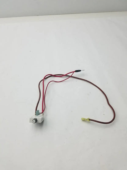 White plastic 70a microswitch with red and brown wire leads model g-bbde6-60e for electrical control applications