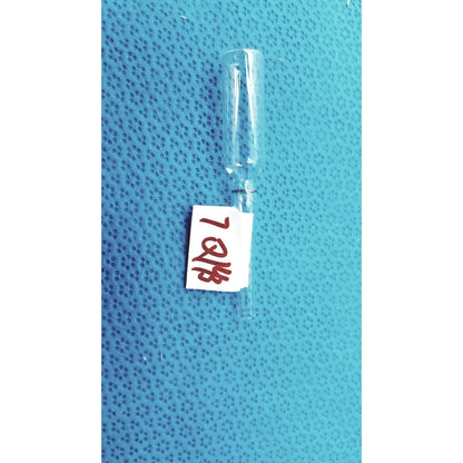 1ml clear glass ampoule low borosilicate with narrow neck and white label on clear glass vial body