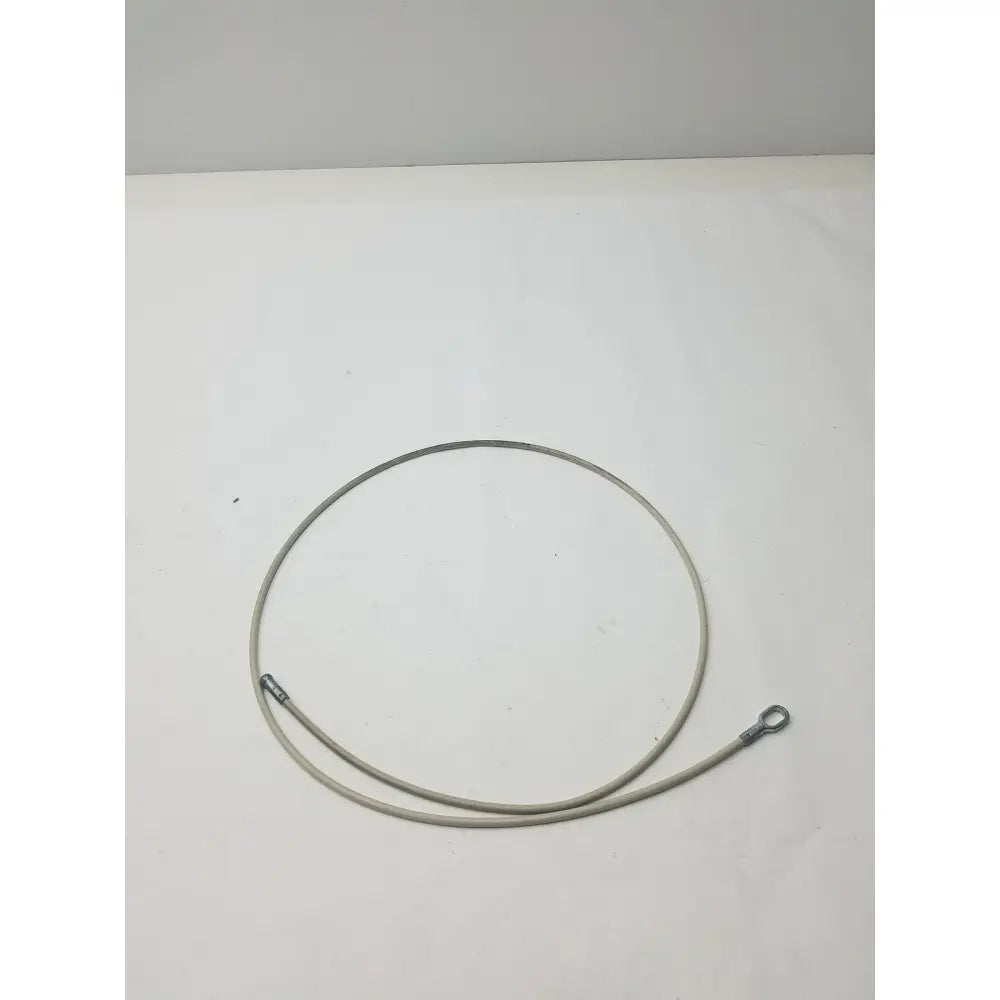 A coiled grayish metallic 2 different sided cable with two distinct end fittings for g-bbdf6-59n applications