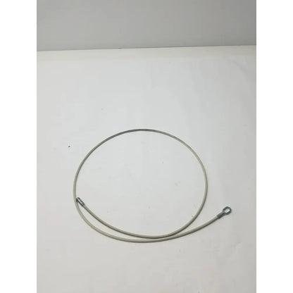 A coiled grayish metallic 2 different sided cable with two distinct end fittings for g-bbdf6-59n applications