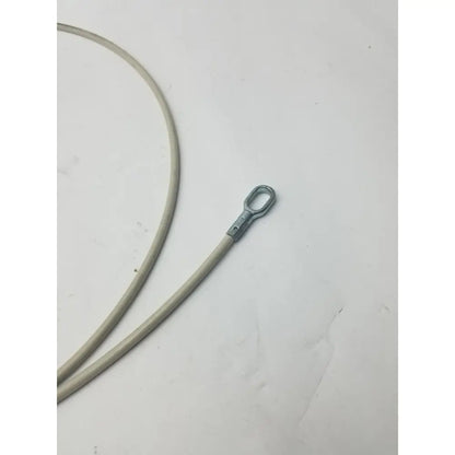 Beige insulated sided cable with metallic loop terminal for secure electrical connections g-bbdf6-59n