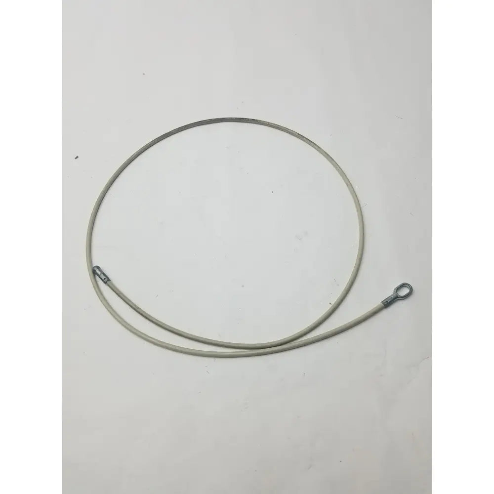A coiled gray insulated 2 different sided cable with metal connectors for g-bbdf6-59n applications