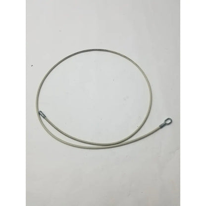 A coiled gray insulated 2 different sided cable with metal connectors for g-bbdf6-59n applications