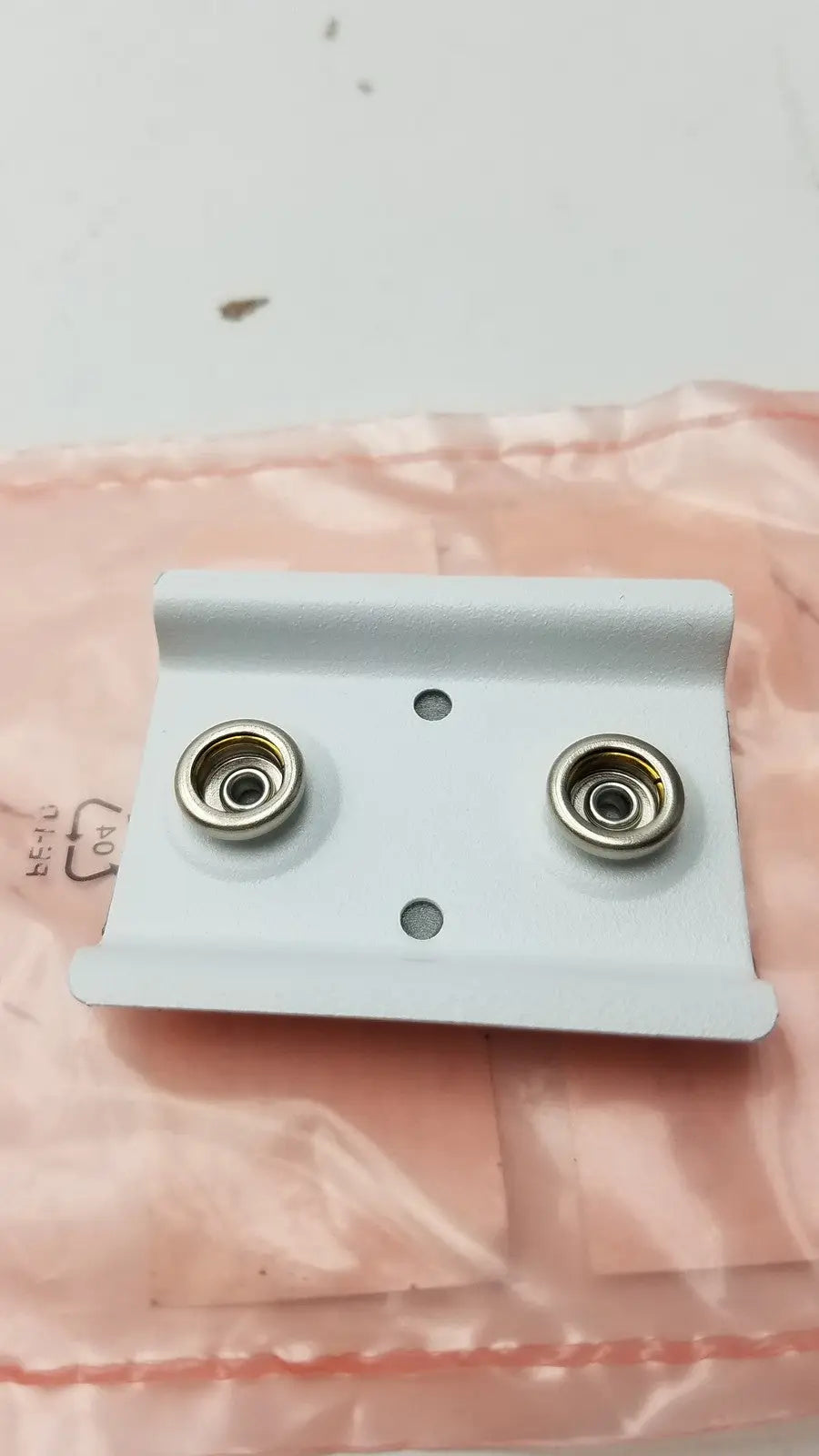 Generic 2 PIN Metal Plate Wall Socket With Back Double Tape Wall Socket, second-hand product photo 1