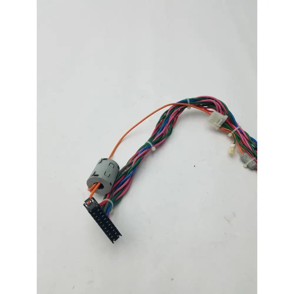 20 pin female to female connector wire harness multi-colored wires with gray connector housing and black plug end