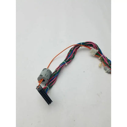 20 pin female to female connector wire harness multi-colored wires with gray connector housing and black plug end