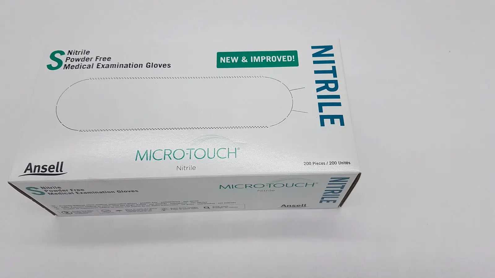 Reuse Medical 200-Gloves - Ansell Micro-Touch PF Nitrile Medical Examination Small 6034301 Disposable Gloves, second-hand product photo 1
