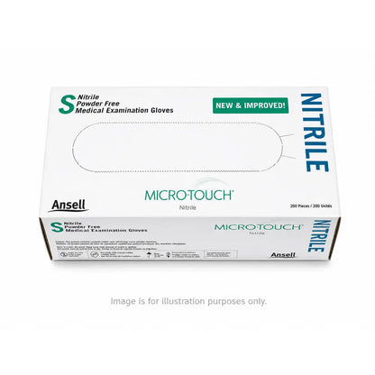 200-Gloves - Ansell Micro-Touch PF Nitrile Medical Examination Small 6034301 - Disposable Gloves