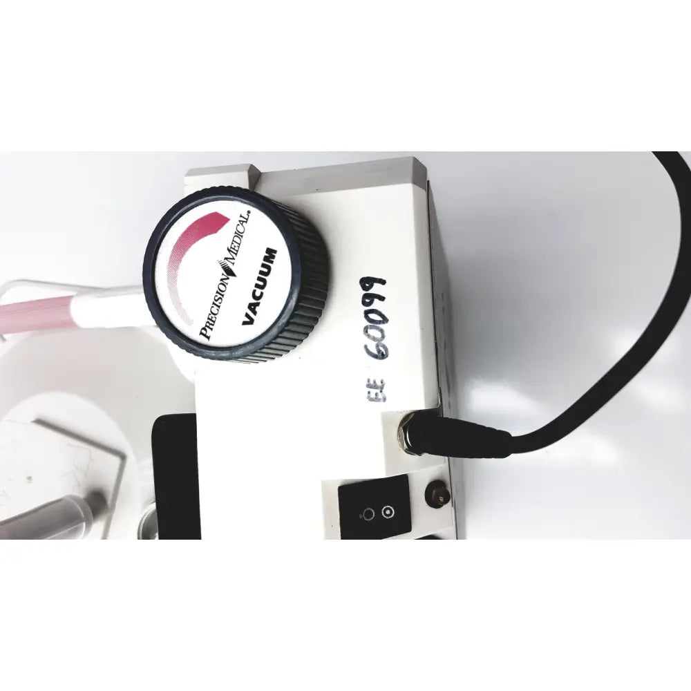White precision medical vacuum pump with black knob model ee 6099 in 2011 precision medical easy go vac aspirator