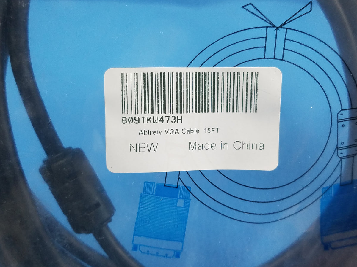 VGA Computer Cable 3+6C+B+2Ferrite HDB15P Male To HDB15P Male
