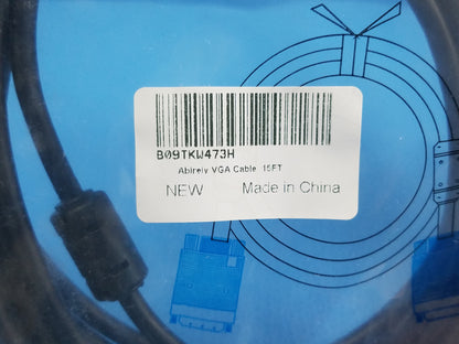 VGA Computer Cable 3+6C+B+2Ferrite HDB15P Male To HDB15P Male