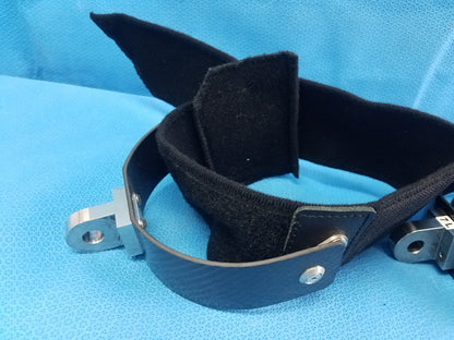 Lot of 3 Carbon Fiber Surgical Positioning Cuffs With Clevis Mounts 6R 7L 6L