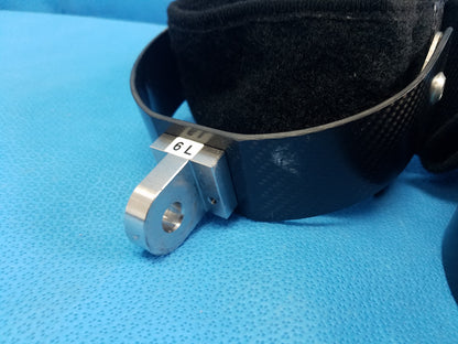 Lot of 3 Carbon Fiber Surgical Positioning Cuffs With Clevis Mounts 6R 7L 6L
