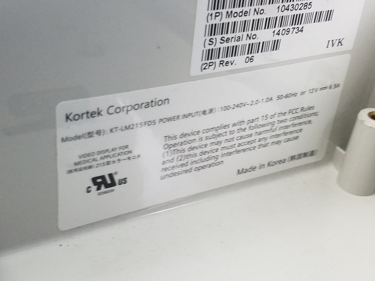 Siemens 10430285 Flat Panel Display Monitor KT-LM215FDS