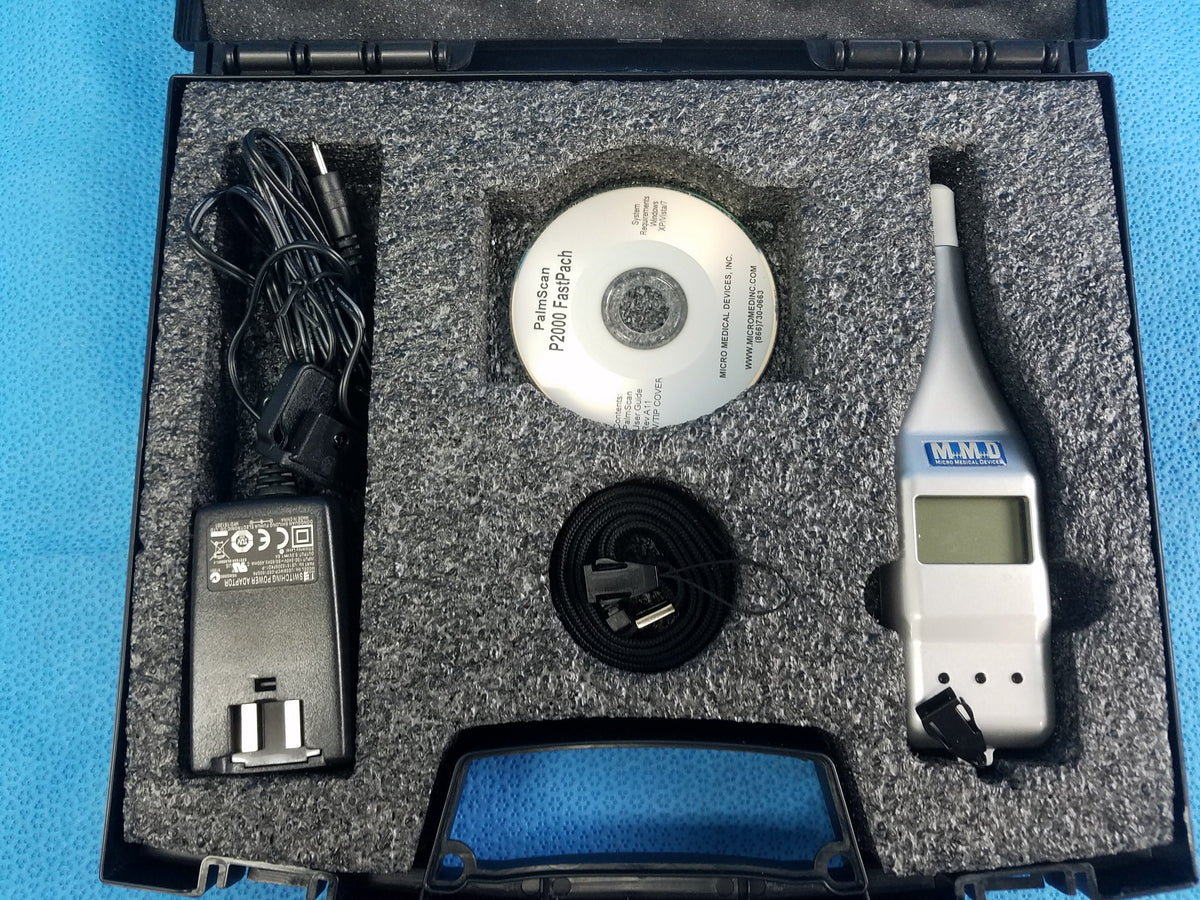 Micro Medical Devices PalmScan P2000 Fastpach Pachymeter With Case