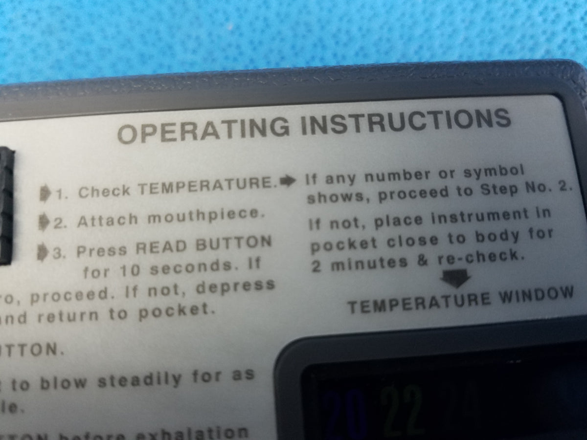 Intoximeters Inc Alco-Sensor III Breathalyzer With Case & Straws