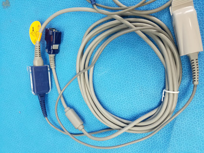 Lot of 2 Nellcor OxiMax SpO2 Sensors With Extension Cables