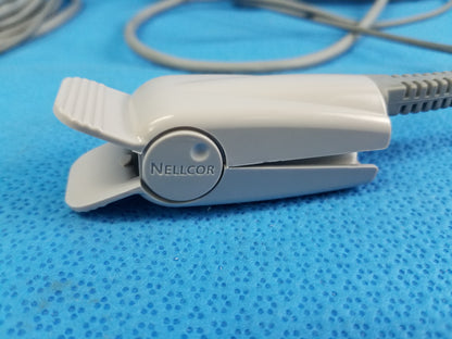 Lot of 2 Nellcor OxiMax SpO2 Sensors With Extension Cables