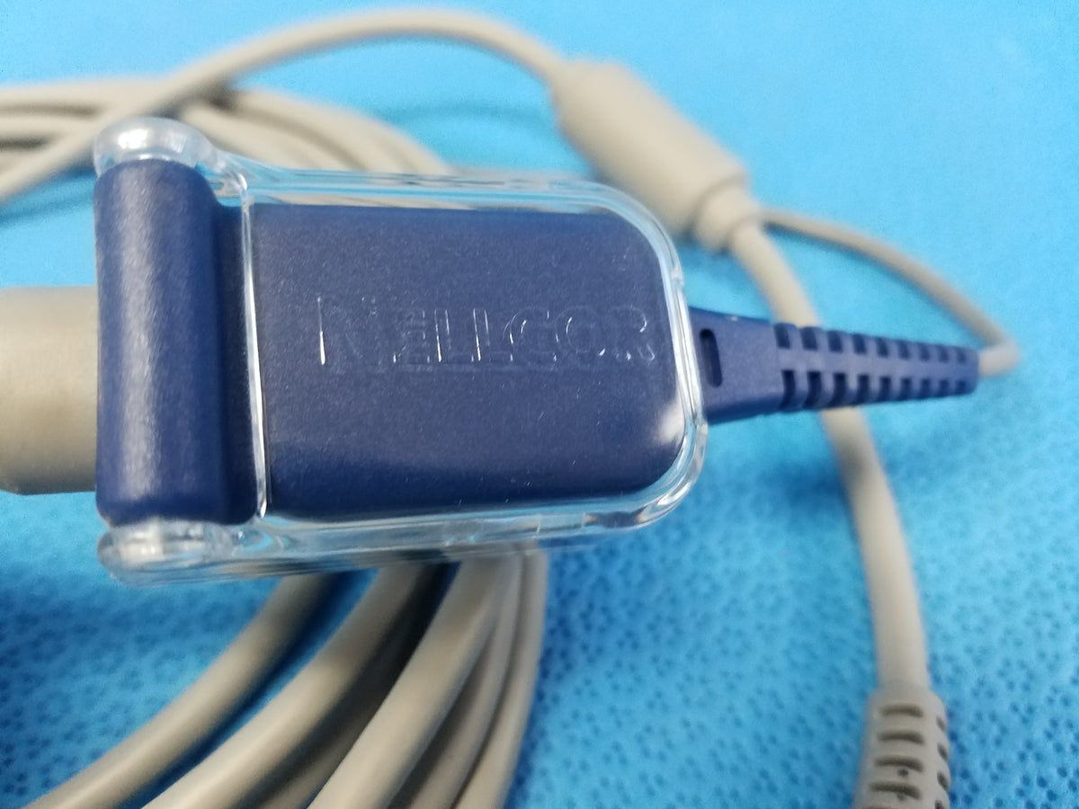 Lot of 2 Nellcor OxiMax SpO2 Sensors With Extension Cables