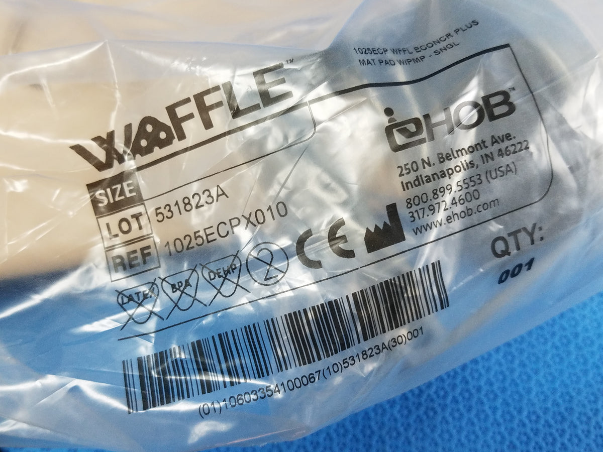 EHOB 1025ECP Waffle Mattress Overlay With M.A.D. Air Pump