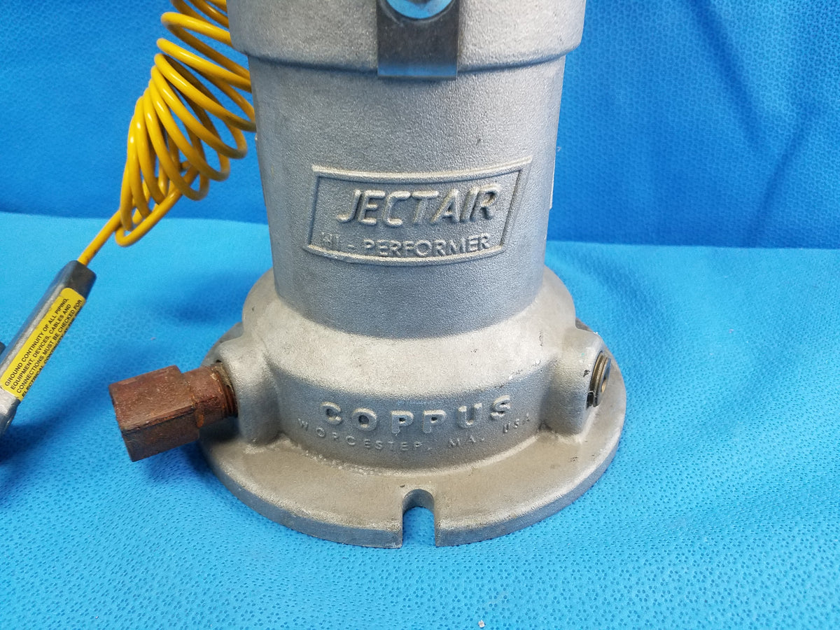 Coppus 3-HP Jectair Pneumatic Portable Ventilator 150 PSI Max