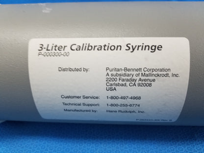 Hans Rudolph 5570 Series 3 Liter Spirometer Calibration Syringe