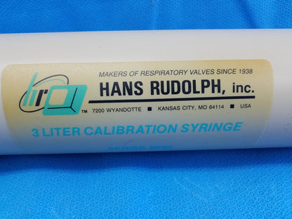 Hans Rudolph 5530 Series 3 Liter Calibration Syringe S/N 13988