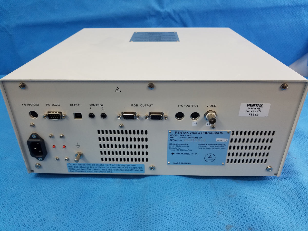 Pentax EPK-1000 Endoscopy Video Processor S/N UH015018